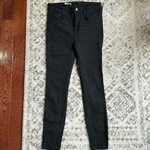 Free people black textured skinny pants